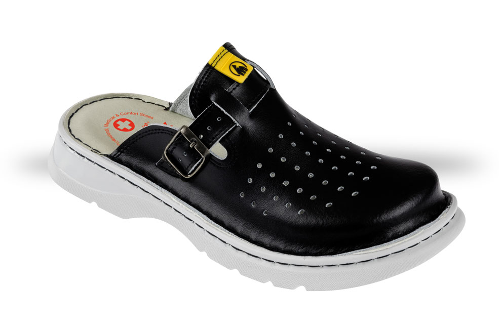 image1xxl Anatomico Pantolette 4104-ESD-10 Schwarz
